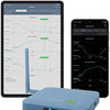 SensorPush app dashboard with gateway showing remote temperature and humidity monitoring data and alerts