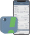 Wireless temperature and humidity sensor with mobile app dashboard showing real-time readings and alerts