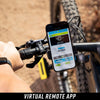 Slacker sag tool mobile app showing virtual remote and suspension sag measurements