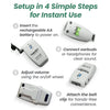 How to set up SuperEar SE9000HP personal sound amplifier in 4 simple steps
