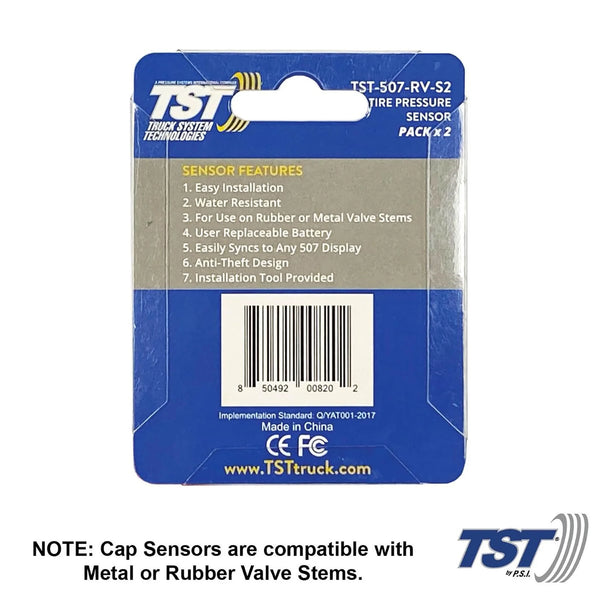 TST 507 cap sensors features including water resistance, anti theft design and easy installation