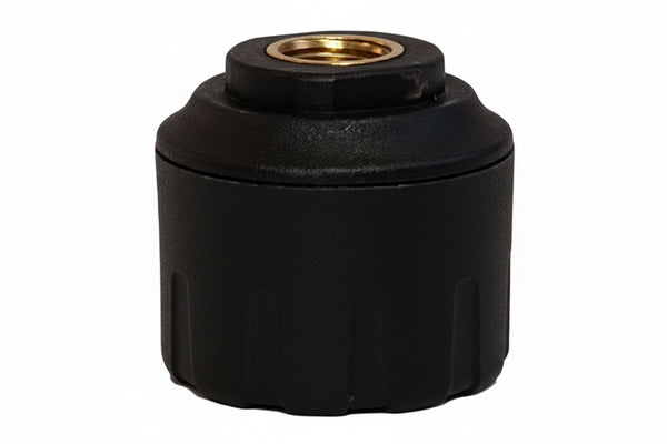 Comparison of TST TPMS sensor types including cap, flow thru, hybrid and internal sensors