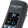 Tune-Bot Studio digital drum tuner showing frequency measurement for accurate drum tuning