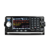 Views of the Uniden Bearcat SDS200 police scanner with color display and function keys