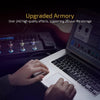 Valeton GP-200 multi effects processor connected to laptop for editing presets showing advanced effects and IR management