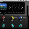 Valeton GP-200 multi effects processor front view with expression pedal LCD display and multiple footswitch controls
