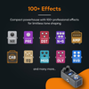 Valeton GP-5 multi effects pedal featuring over 100 built in guitar effects including amp cab eq delay and reverb