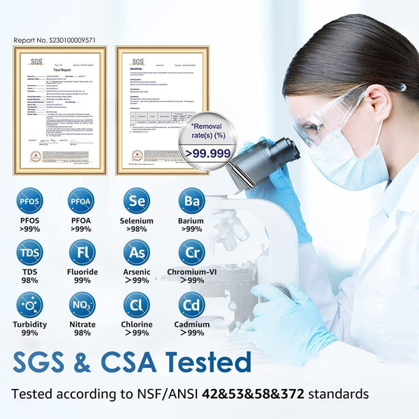 Waterdrop G3P600 SGS & CSA Tested