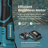 Zupper crimping tool with OLED display showing battery level press count and system alerts