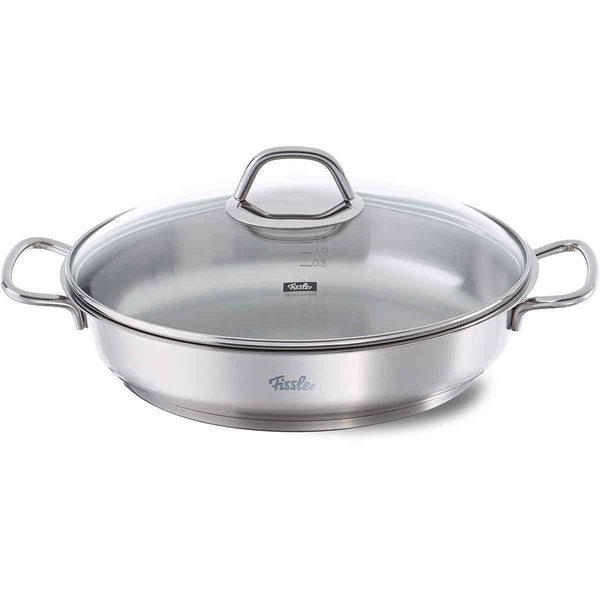 Fissler - original-profi collection Stainless Steel Serving Pan with Glass Lid