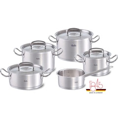 Fissler - original-profi collection 9-piece Cookware Set with Stainless Steel Lids