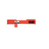 Equipment Lock Cargo Door Lock CDL - Steel Cargo Door Lock - Truck Accessories & Storage - Maximum Security Door Lock - for Semi Trailer Trucks & Containers - Safety Red