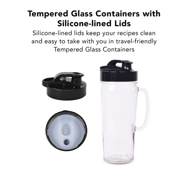 Tribest Glass Personal Blender, PBG-5050-A Glass Single Serving Blender