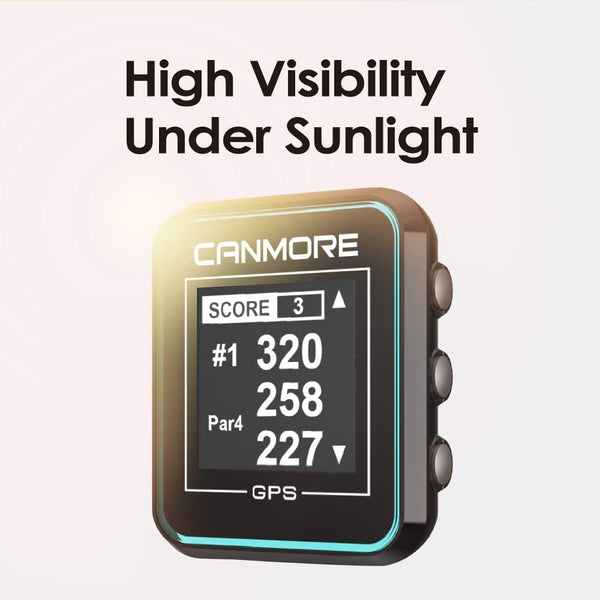 CANMORE H-300 Handheld Golf GPS - 4ATM Waterproof - Turquoise