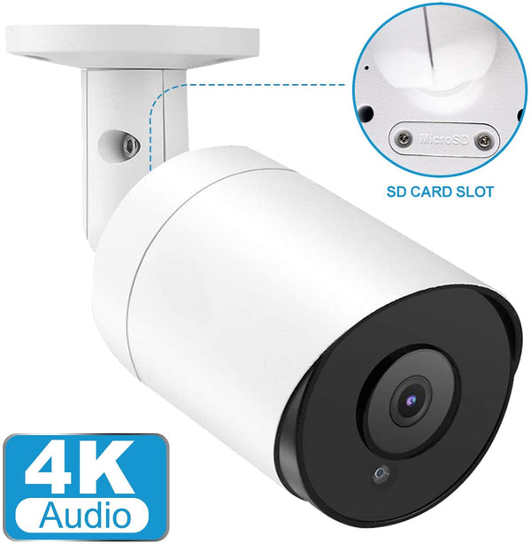 Anpviz 4K 8MP IP66 POE IP Security Bullet Camera Indoor Outdoor with Microphone