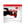 Equipment Lock BRHL Steel Ball and Ring Hitch Lock Durable, Secure Trailer Electro-Plated and Powder Coated Finish - Red