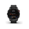 Garmin Fenix 7S Solar Adventure Smartwatch with Solar Charging Capabilities with GPS Touchscreen Health and Wellness Features Slate Gray with Black Band