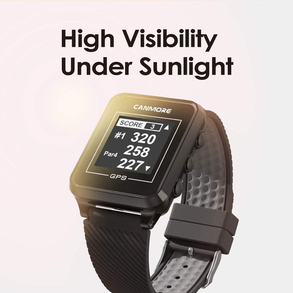 CANMORE GPS GOLF WATCH WITH HIGH VISIBILITY UNDER SUNLIGHT
