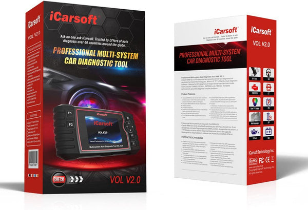 iCarsoft Auto Diagnostic Scanner VOL V2.0 for Volvo/SAAB with ABS Scan,Oil Reset, ABS Bleeding, Injector Coding ect