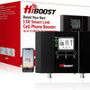 HiBoost Cell Phone Signal Booster for Home, Up to 4,000 sq ft, Support All US Carriers-Verizon, AT&T, T-Mobile, Sprint, Amplifier Kit with APP and LCD