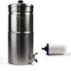 Propur Traveler Brushed Countertop Gravity Water Filter System Includes 1 ProOne 5-inch Filter Element
