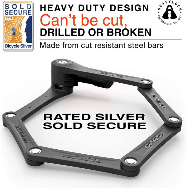 silver sold secure bike lock