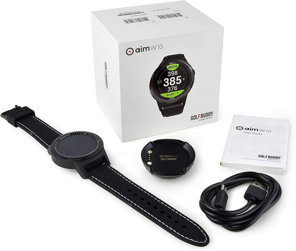 Golf Buddy Aim W10 GPS Watch aim W10 Golf GPS Watch, Black
