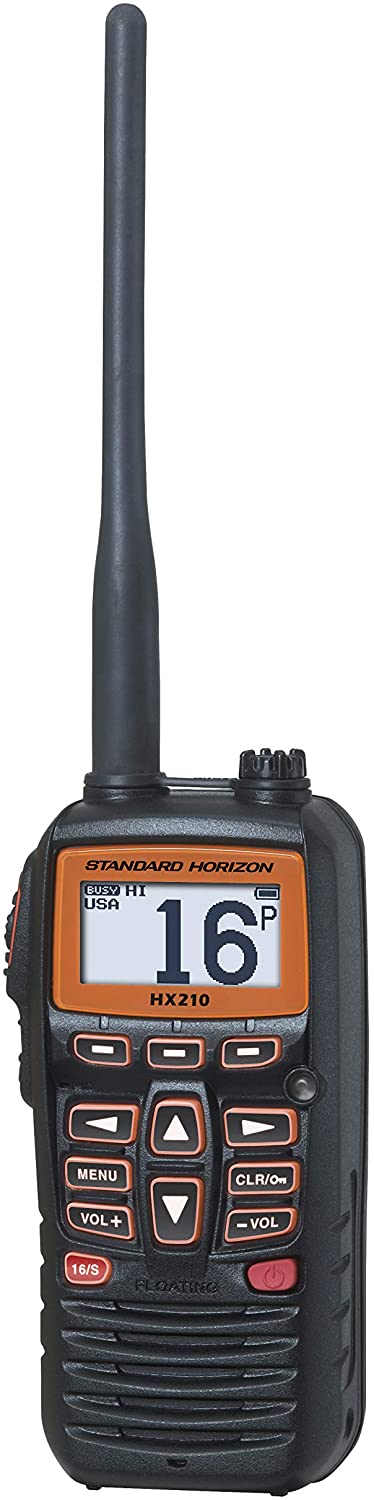 Standard Horizon HX210 HX210 6W Compact Floating Marine Handheld Vhf