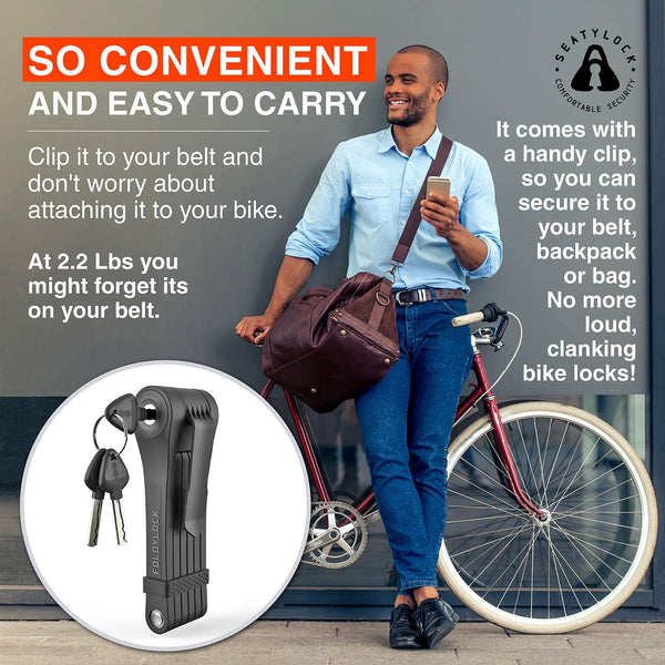 convenient and easy to carry bike lock