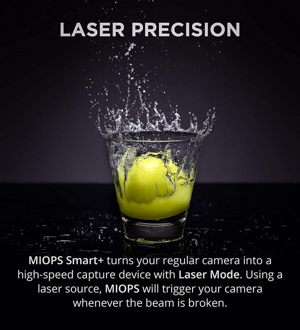 MIOPS Smart+ Smartphone Controllable Camera and Flash Trigger for High Speed Photography & Timelapse with N3 Cable for Nikon Cameras
