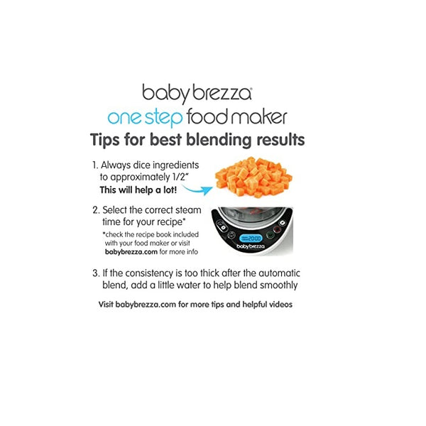Baby Brezza Glass Baby Food Maker – Cooker and Blender to Steam and Puree Baby Food for Pouches in Glass Bowl - Make Organic Food for Infants and Toddlers – 4 Cup Capacity