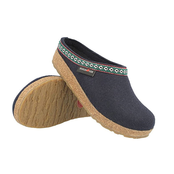 HAFLINGER Women's Gz Classic Grizzly Slippers Navy