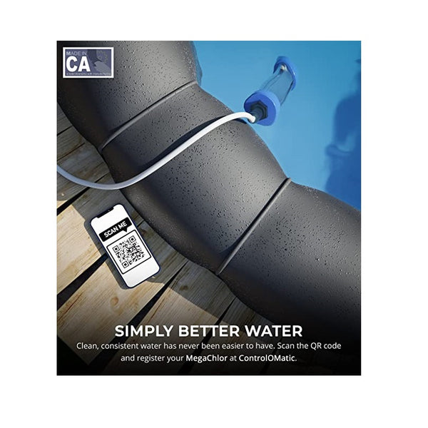 ControlOMatic MegaChlor DO Saltwater Chlorine Generation System for SwimSpas and Above Ground Pools