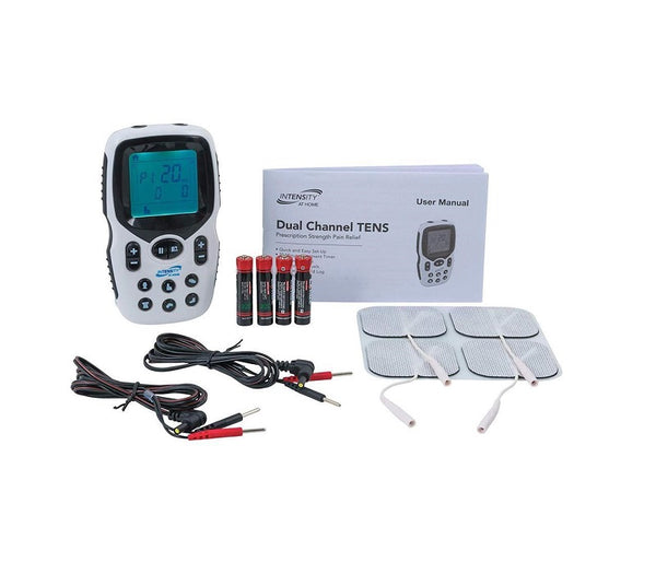 Intensity at Home TENS Unit Muscle Stimulator - Electric Pulse Muscle Stimulator for Back Pain, Neck Pain, Body Pain - Electric Massager for Muscles With Electro Stim