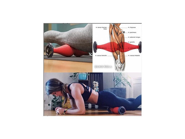 WODFitters TPin Body Roller - Patented Design for Exercise, Deep Tissue Muscle Massage, Recovery, Physical Therapy, Trigger Point Release - More effective than foam roller/muscle stick - Made in USA