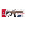 Crosman CFAR1X Full Auto R1 CO2-Powered BB Air Rifle With Dual Action Capability And Red Dot Sight, Black/FDE