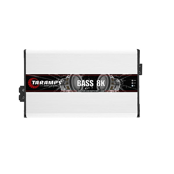 Taramps 900745 Class D BASS 8K 8000 Watt RMS 1 Ohm Automotive Sound Systems Mono Full Range Speaker Amplifier with Built In Thermal Protection