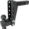 BulletProof Hitches 2.0" Adjustable Medium Duty (14,000lb Rating) Trailer Hitch with 2" and 2 5/16" Dual Ball (Black Textured Powder Coat)