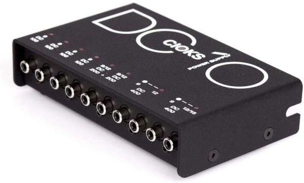 CIOKS DC10 9V, 12V, 15V DC Regulated Professional Power Supply with 8 Isolated Sections and 16 Flex Cables for Effect Pedals - Compatible with TC Electronic Nova, Radial Tonebone, Eventides, and more