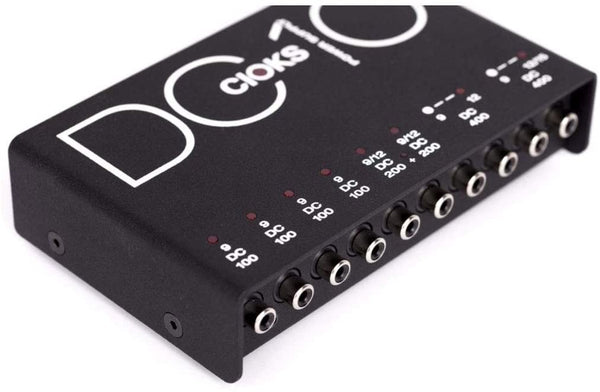 CIOKS DC10 9V, 12V, 15V DC Regulated Professional Power Supply with 8 Isolated Sections and 16 Flex Cables for Effect Pedals - Compatible with TC Electronic Nova, Radial Tonebone, Eventides, and more