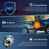 JOMISE F3S Dual Dash Cam 1296P Max, Front and Rear 1080P Full HD Dash Camera with 2.35" LCD 170°Wide-Angle Lens, WDR, GPS, G-Sensor, Night Vision, Loop Recording, Support 128GB Max