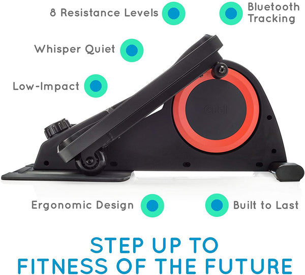 Cubii Pro - Seated Under-Desk Elliptical - Get Fit While You Sit - Bluetooth Enabled, Sync with Fitbit and Apple HealthKit