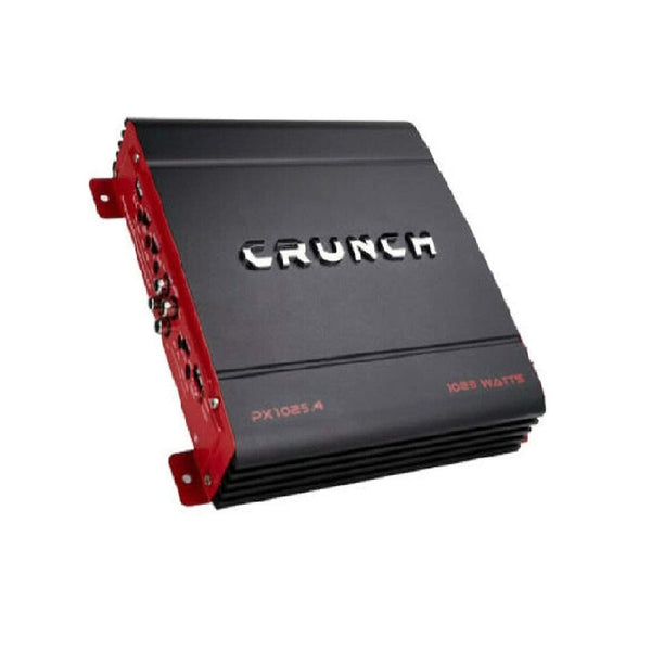 Crunch PX-1025.4 1000W Powerzone Series 2-ohm Stable 4-Channel Class-A/B Amplifier with Gravity Magnet Phone Holder Bundle