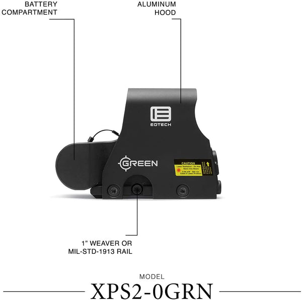 EOTECH XPS2 Holographic Weapon Sight - XPS2-0GRN