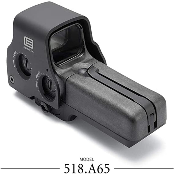 EOTECH 518.A65, Holographic Weapon Sights, 1 MOA, Not Night Vision Compatible, Black, Length: 5.60