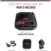 Escort Redline EX Laser Radar Detector - Escort Live, Extreme Range, False Alert Filter, OLED Display, Voice Alerts