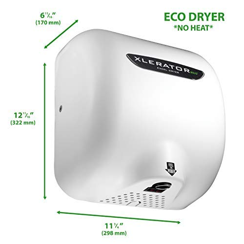 Excel Dryer XLERATOReco XL-BW-ECO 1.1N High Speed Automatic Commercial Hand Dryer, (Pack of 2)