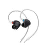 FiiO FH5 Over The Ear Earphones Detachable MMCX Quad Driver Hybrid (1 Dynamic + 3 Knowles BA) in-Ear Monitors (Black)