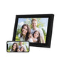 AEEZO WiFi Digital Picture Frame 10 Inch IPS Touch Screen FHD 2K Display Smart Cloud Photo Frame with 16GB Storage, Easy Setup to Share Photos & Videos, Auto-Rotate Frame (White)