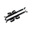 Great Day Quick-Draw Overhead Gun Rack - For UTVs With Roll Bar Depth of 15-23in - Black Powder-Coated Finish - 2 Gun Model, QD855-OGR